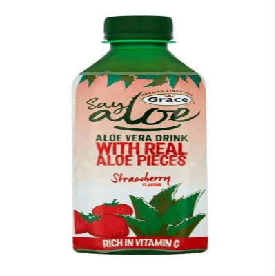 Grace Aloe Vera Strawberry Drink, 1.5 ltr X 6