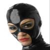 ASNAT Latex hoodLatex Hood Rubber Handmade Black Open Eyes Sexy Cosplay Costumes For Men Women,Red,customized view 1