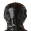 ASNAT Latex hoodLatex Hood Rubber Handmade Black Open Eyes Sexy Cosplay Costumes For Men Women,Red,customized view 2