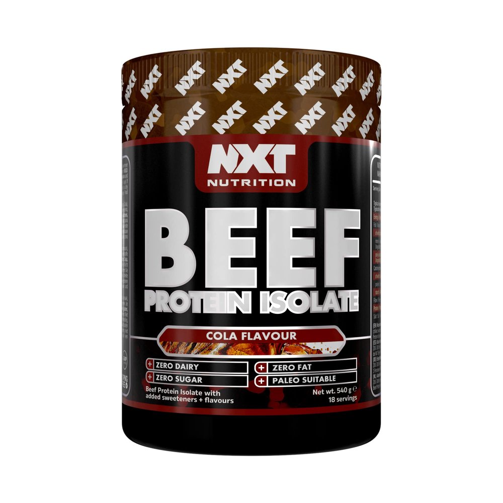 NXT Beef Protein Isolate 540g - High Protein Powder in Natural Amino Acids - Paleo, Keto Friendly - Dairy and Gluten Free | 540g (Cola)