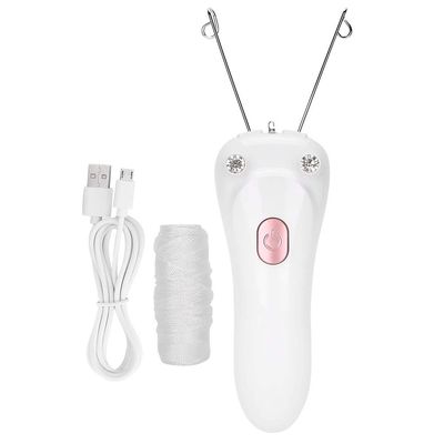 2 Colors Safe Threading Epilator, Electric Threading Epilator, Face for Woman (Pink)