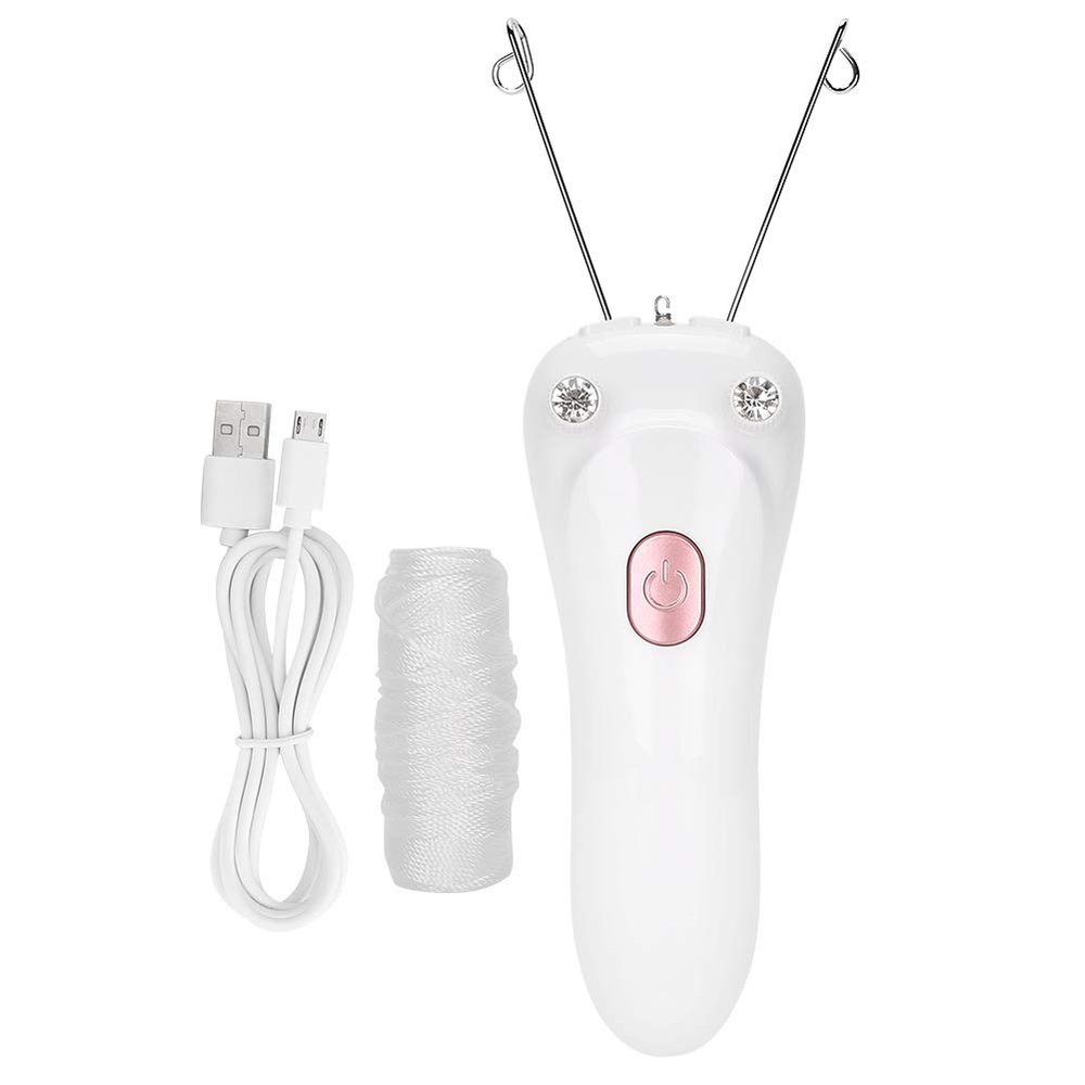 2 Colors Safe Threading Epilator, Electric Threading Epilator, Face for Woman (Pink)