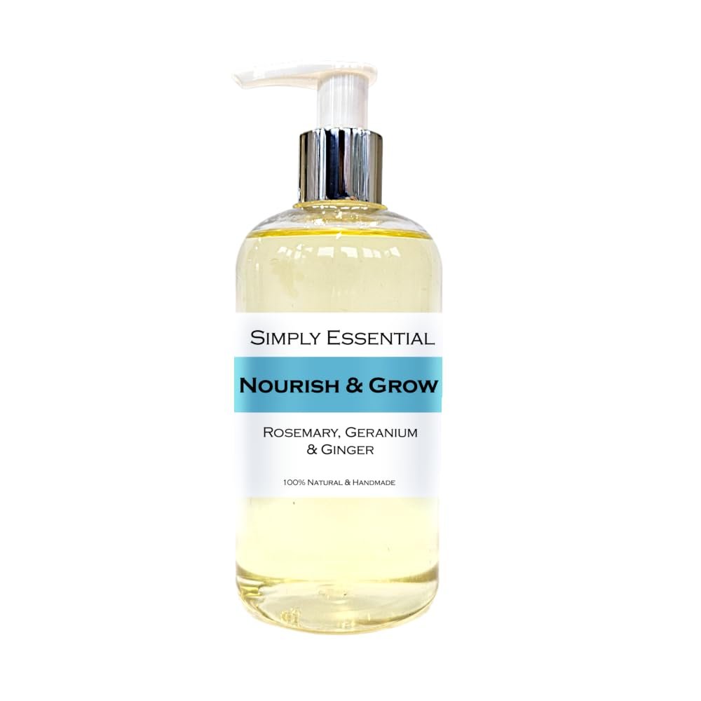 Simply Essential Nourish & Grow Beard Oil with Rosemary, Geranium & Ginger 250ml