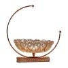 LUCBEI Fruit Bowls Crystal Glass Fruit Plate Modern Creative Handmade Candy Plate Home Living Room Decor Transparent Fruit Bowl Metal Base Fruit Dish fruit basket view 1