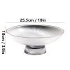 Fruit Bowls Round Glass Fruit Bowl Home Living Room Decor Desktop Candy Plate Fruit Plate Creative Transparent Fruit Dish fruit basket (Size : A) view 2