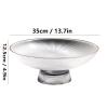LUCBEI Fruit Bowls Round Glass Fruit Bowl Home Living Room Decor Desktop Candy Plate Fruit Plate Creative Transparent Fruit Dish fruit basket (Size : B) view 2