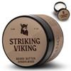 Striking Viking Beard Butter for Men - 113 g, Pack of 1, Sandalwood - Softening, Nourishing Beard Conditioner & Facial Hair Softener - Versatile Grooming for All Hair Types Beard Care view 1