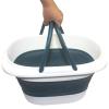 2 Pack Large Collapsible Bucket 4.2 Gallon/16L Portable Collapsible Bucket Foldable Laundry Basket Lightweight Mop Bucket with Handle for House Cleaning, Car Washing, Fishing, Camping view 4