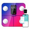 Healthkeep Body Fat Scale with Large VA Display, 15 Body Datas with Heart Rate, Smart Weight Scale Compatible with iOS & Android, Max 400lb/180kg, 28cm, Multicolored view 1