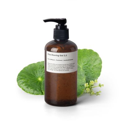 Lazy Society Cica Shaving Gel 250ml, Transparent, non-foaming soothing gel, enriched with Centella Asiatica, Aloe Vera and Panthenol for Skin Protection for all sensitive type skin