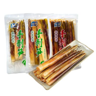 Instant Fresh Pickled pepper Crispy Bamboo shoots,hand peeled bamboo shoots,mountain pepper bamboo shoots,pickled vegetables,spicy chinese snack gift pack,spicy strips (Mountain pepper200g,6pack)