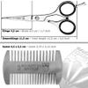 3 Swords Germany  Professional Beard Hair Scissors, Stainless Steel, Straight Blade, Sharp, with Wooden Beard Comb with case view 3