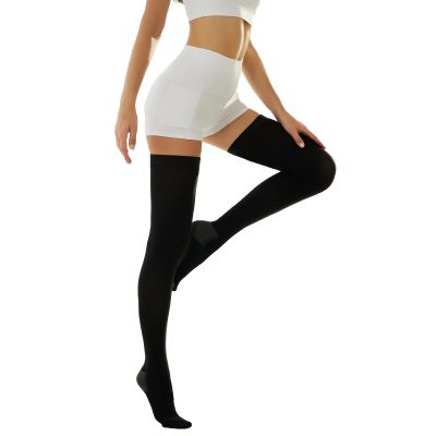 Thigh High Compression Stockings, Unisex Ted Hose Socks, 15-20 mmHg Moderate Level