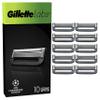 Gillette Labs Men's Razor Blades, 10 Shaving Blade Refills, Heated Razor Blades Men with Exfoliating Bar, Compatible with Labs Razors for Men view 1