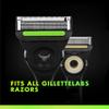 Gillette Labs Men's Razor Blades, 10 Shaving Blade Refills, Heated Razor Blades Men with Exfoliating Bar, Compatible with Labs Razors for Men view 4