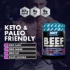 NXT Beef Protein Isolate 540g - High Protein Powder in Natural Amino Acids - Paleo, Keto Friendly - Dairy and Gluten Free | 540g (Fruits of The Forest) view 3
