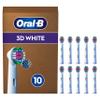 Oral-B Pro 3D White Original Electric Toothbrush Heads, Pack of 10, Suitable for Mailbox, Oral B Replacement Toothbrush Head with Polishing Cup for Teeth Whitening view 1