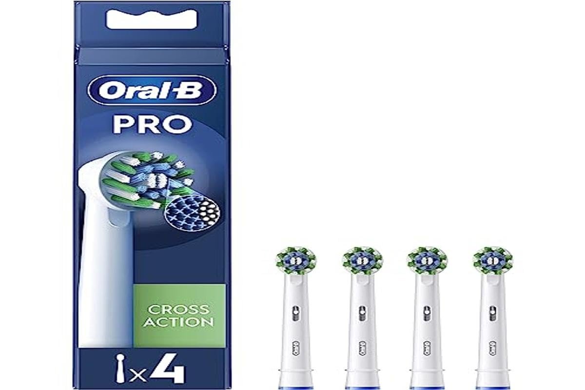 Oral-B Pro Cross Action Toothbrush Heads Pack of 4