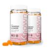 Known Tasty Turmeric & Ginger Gummies by Known Nutrition - 990mg Turmeric & 500mg Ginger - Natural Peach Flavour - 60 Vegan Gummies, 2 Months Supply view 1