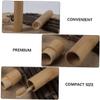 Cabilock 6pcs Portable Travel Toothbrush Case Container Wood Toothbrush Storage Holder for Travel Toiletries view 4