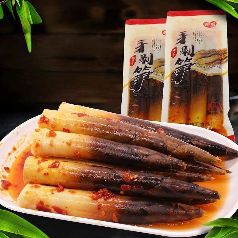Spicy hand bamboo shoots 231g/bag,multi flavor hand bamboo shoots,fresh hot and sour bamboo shoots,vegetable tea,spicy snack gift (Old soup flavor,2bag)