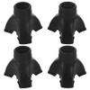 Leihao 4X Walking Stick End Tripod CANE TIP Self Standing Rubber NON- End Bottom view 1