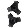 Leihao 4X Walking Stick End Tripod CANE TIP Self Standing Rubber NON- End Bottom view 4