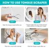 EZ COZY 2 Pack Metal Tongue Scraper for Adults, Stainless Steel Tongue Cleaner with Travel Case, Reusable Tongue Scraper for Oral Care view 4