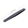 3pcs/Set Stainless Steel Tweezer,Flat Tip/Point Tip/Slant Tip, Hair Removal Makeup Tool,Eyebrow Tweezer(Black) view 2