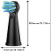 10 Pack Electric Toothbrush Replacement Heads Compatible with FW-507/508/515/551/917/959/2011/D1/D3/D7/D8,SG-E9/507/958 - Toothbrush Heads (5 Black+5 White) view 2