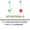 10 Pack Electric Toothbrush Replacement Heads Compatible with FW-507/508/515/551/917/959/2011/D1/D3/D7/D8,SG-E9/507/958 - Toothbrush Heads (5 Black+5 White) view 4