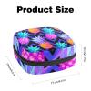 Sanitary Napkin Storage Bag, Period Kit Bag for School, Menstrual Cup Pouch, Sanitary Napkin Pads Organiser Bag, Colorful Pineapple Fruit Wave view 3