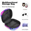 Sanitary Napkin Storage Bag, Period Kit Bag for School, Menstrual Cup Pouch, Sanitary Napkin Pads Organiser Bag, Colorful Pineapple Fruit Wave view 4
