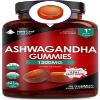 Ashwagandha Gummies 1200mg  High Strength 5% Withanolides - Real Fruit Juice, No Artificial Colours or Flavours  Pure Ashwagandha Root Extract, 60 Vegan Gummys, Gluten Free, UK Made by New Leaf view 1
