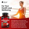 Ashwagandha Gummies 1200mg  High Strength 5% Withanolides - Real Fruit Juice, No Artificial Colours or Flavours  Pure Ashwagandha Root Extract, 60 Vegan Gummys, Gluten Free, UK Made by New Leaf view 3