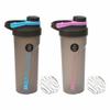 Protein Shaker Bottle 700 ML with Wire Ball BPA Free Leak Proof Screw On Lid, Secure Drink Flip Cap Sports Supplements Shaker Cup, Plastic Shaker Bottle Perfect Fitness & Workout Partner (Random) view 1
