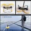 bcomedrag Solar Panel Electric Cleaning Tool, House Water Fed Pole Kit, Photovoltaic Panel Electric Cleaning Equipment Brush, 2 Round Brushes, With Accessories Set, Cable, 3.5/5.5/7.5M,5.5m view 2