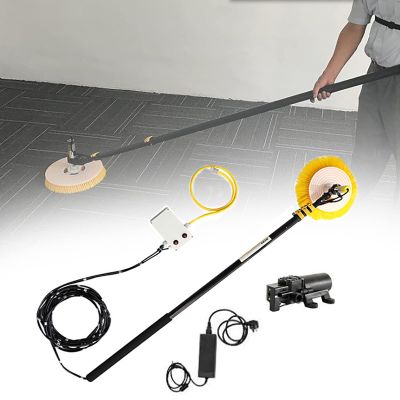 bcomedrag Solar Robot Cleaning Brush Cleaner Module Panel Washing Machine Single Head Electric Solar Photovoltaic Panel Cleaning Tool Water Fed Telescopic Pole Brush 3.5/5.5/7.5m,3.5m