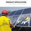 bcomedrag Solar Robot Cleaning Brush Cleaner Module Panel Washing Machine Single Head Electric Solar Photovoltaic Panel Cleaning Tool Water Fed Telescopic Pole Brush 3.5/5.5/7.5m,3.5m view 2