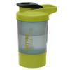 600ml Protein Shaker Bottle with Wire Mixball Whisk Non-Drop 100% Leak Proof Twist Flip Flap Secure Lid Strong Durable Plastic Bottle Detachable Cup for Gym Workout, Sports Nitro Shaker (Green) view 1