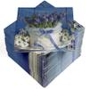 HEKU 100 Napkins, 3-ply, 33 x 33 cm, Absorbent and Practical Packaging, Ideal for Weddings, Anniversaries and Special Occasions, hyacinths view 1