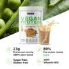 Weider Vegan Protein (750g) Iced Cappuccino Flavour. 23g Protein/dose, Pea Isolate (Pisane) & Rice Protein. with Vitamin B12 & Stevia. Gluten Free, Sugar Free. Packaging 50% Recycled 100% Recyclable view 2