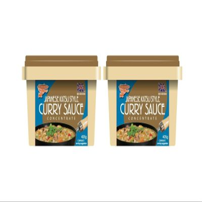 Goldfish Japanese Katsu Style Curry Sauce Concentrate 405g (Pack of 2) by CNMART