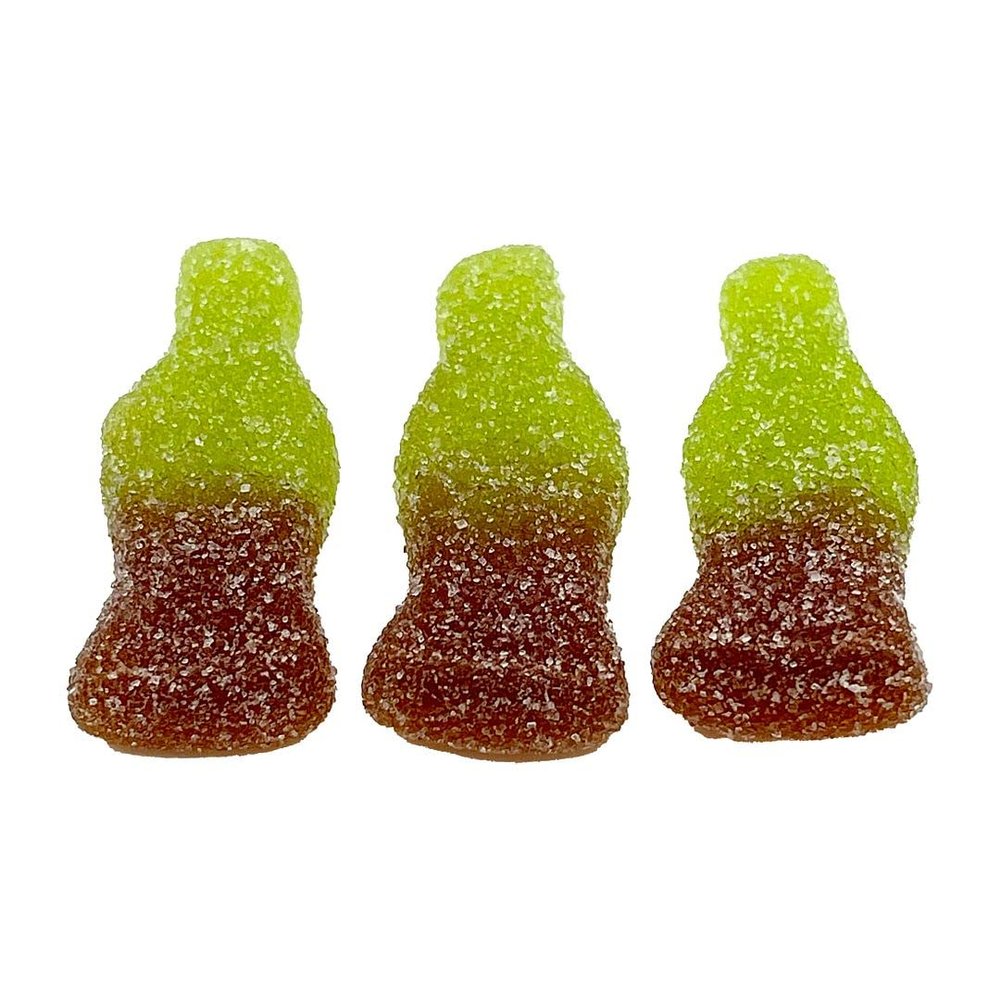 Green Cola Bottles - 1000g Gummy Sweets