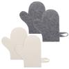 Healvian Sauna Gloves Sauna Mitten Spa Mitt Ukrainian Banya Gloves Russian Banya Mitts Exfoliating Bath Gloves for Sauna Accessories Felt Sauna Mitten view 1