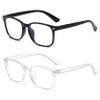 2Pcs Blue Light Blocking Glasses,Bue Light Glasses Anti-Glare Glasses,Blue Light Blocking Reading Glasses Blue Light Glasses Womens or Blue Light Glasses Men,Clear Glasses Light to Prevent Eye Fatigue view 1