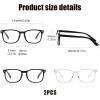 2Pcs Blue Light Blocking Glasses,Bue Light Glasses Anti-Glare Glasses,Blue Light Blocking Reading Glasses Blue Light Glasses Womens or Blue Light Glasses Men,Clear Glasses Light to Prevent Eye Fatigue view 2