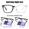 2Pcs Blue Light Blocking Glasses,Bue Light Glasses Anti-Glare Glasses,Blue Light Blocking Reading Glasses Blue Light Glasses Womens or Blue Light Glasses Men,Clear Glasses Light to Prevent Eye Fatigue view 4