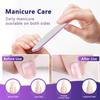 12 PCS Professional Nail Files 100/180 Grit, Four of Each, Nail Buffer Files Double Sided Emery Board Manicure Tools for Home and Salon (White) view 4