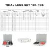 NICHOY 104Pcs Optical Trial Lens Set,Optometry Kit Metal Rim,Ophthalmic Lenses Aluminum Case,Password lock,Large Aperture Clear Hole(Color:A,Size:104pcs) view 2